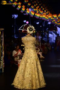former miss universe and bollywood actress Sushmita Sen ramp walk at a fashion show