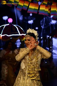 former miss universe and bollywood actress Sushmita Sen ramp walk at a fashion show