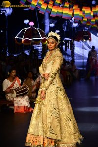 former miss universe and bollywood actress Sushmita Sen ramp walk at a fashion show