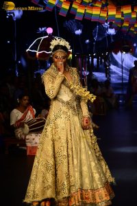 former miss universe and bollywood actress Sushmita Sen ramp walk at a fashion show