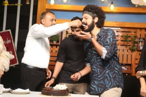 Swag success celebration attended by Sree Vishnu, Ritu Varma, and Daksha Nagarkar