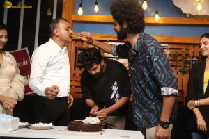 Swag success celebration attended by Sree Vishnu, Ritu Varma, and Daksha Nagarkar