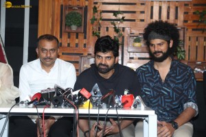 Swag success celebration attended by Sree Vishnu, Ritu Varma, and Daksha Nagarkar