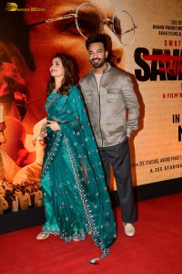 Swatantra Veer Savarkar Screening attended by Randeep Hooda and Ankita Lokhande