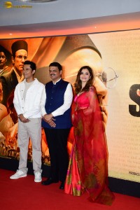 Swatantra Veer Savarkar Special Screening attended by Randeep Hooda, Ankita Lokhande, Devendra Fadnavis, and others