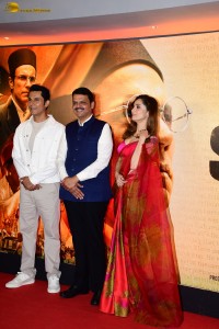 Swatantra Veer Savarkar Special Screening attended by Randeep Hooda, Ankita Lokhande, Devendra Fadnavis, and others