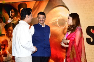 Swatantra Veer Savarkar Special Screening attended by Randeep Hooda, Ankita Lokhande, Devendra Fadnavis, and others