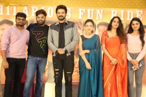 Swathi Muthyam success meet attended by Ganesh Bellamkonda and Varsha Bollamma
