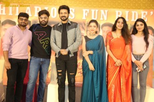 Swathi Muthyam success meet attended by Ganesh Bellamkonda and Varsha Bollamma