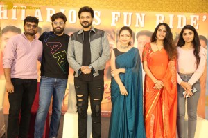 Swathi Muthyam success meet attended by Ganesh Bellamkonda and Varsha Bollamma