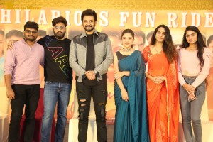 Swathi Muthyam success meet attended by Ganesh Bellamkonda and Varsha Bollamma