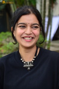 actress colors swathi cute photoshoot in a black dress