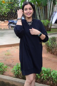 actress colors swathi cute photoshoot in a black dress