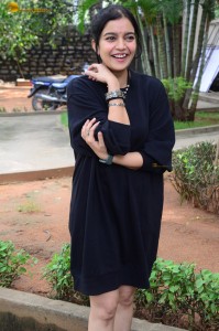 actress colors swathi cute photoshoot in a black dress