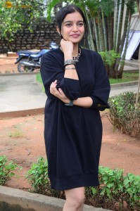 actress colors swathi cute photoshoot in a black dress