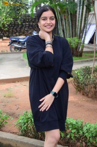 actress colors swathi cute photoshoot in a black dress