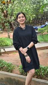 actress colors swathi cute photoshoot in a black dress