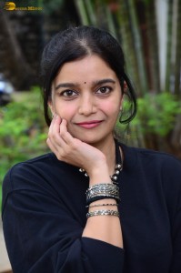 actress colors swathi cute photoshoot in a black dress