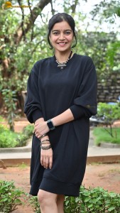 actress colors swathi cute photoshoot in a black dress