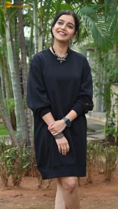 actress colors swathi cute photoshoot in a black dress