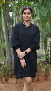 actress colors swathi cute photoshoot in a black dress