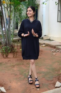 actress colors swathi cute photoshoot in a black dress