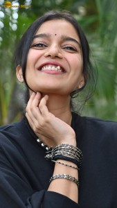 actress colors swathi cute photoshoot in a black dress