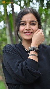 actress colors swathi cute photoshoot in a black dress
