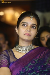 cute actress swathi reddy in a saree at a function