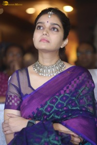cute actress swathi reddy in a saree at a function
