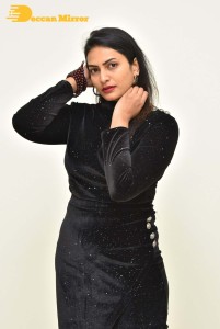 Swetha Varma in a Black dress