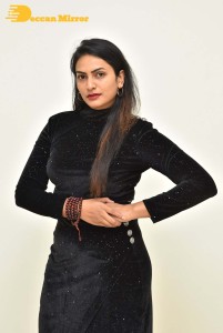 Swetha Varma in a Black dress