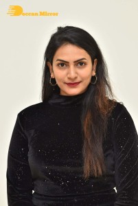 Swetha Varma in a Black dress