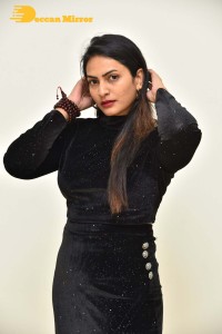 Swetha Varma in a Black dress