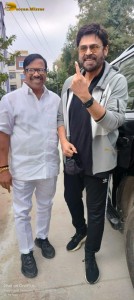 Movie Celebrities including Chiranjeevi, Nagarjuna, Venkatesh, Ravi Teja, Allu Arjun, Jr. NTR voted in the Telangana Legislative Election 2023