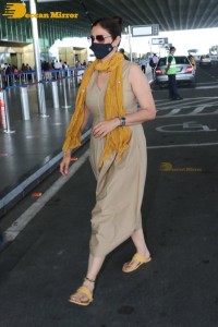 Actress Tabu seen at Mumbai Airport