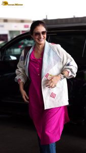 actress tabu stylish looks at mumbai airport