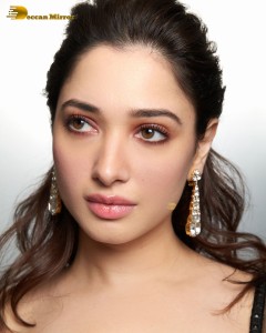 Indian Actress Tamannaah Bhatia photoshoot in a black dress