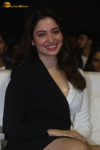 Indian Actress Tamannaah Bhatia red-hot looks in a mini skirt at a movie function