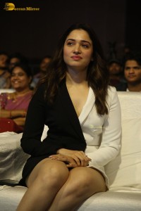 Indian Actress Tamannaah Bhatia red-hot looks in a mini skirt at a movie function
