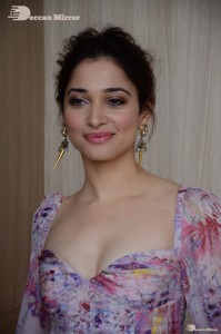 Telugu and Bollywood Actress Tamanna Bhatia photoshoot in a floral dress