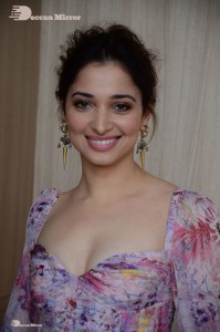 Telugu and Bollywood Actress Tamanna Bhatia photoshoot in a floral dress
