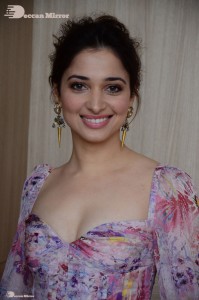 Telugu and Bollywood Actress Tamanna Bhatia photoshoot in a floral dress