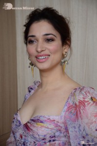 Telugu and Bollywood Actress Tamanna Bhatia photoshoot in a floral dress