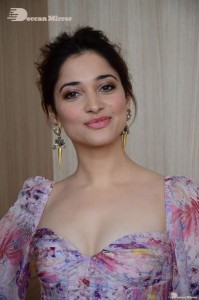 Telugu and Bollywood Actress Tamanna Bhatia photoshoot in a floral dress
