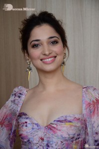 Telugu and Bollywood Actress Tamanna Bhatia photoshoot in a floral dress