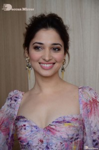 Telugu and Bollywood Actress Tamanna Bhatia photoshoot in a floral dress