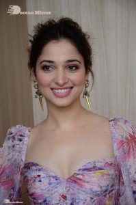 Telugu and Bollywood Actress Tamanna Bhatia photoshoot in a floral dress