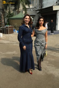 Indian actress Tamannaah Bhatia spotted in a figure hugging blue dress