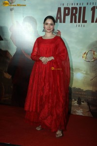 actress Tamannaah Bhatia in a red salwar dress